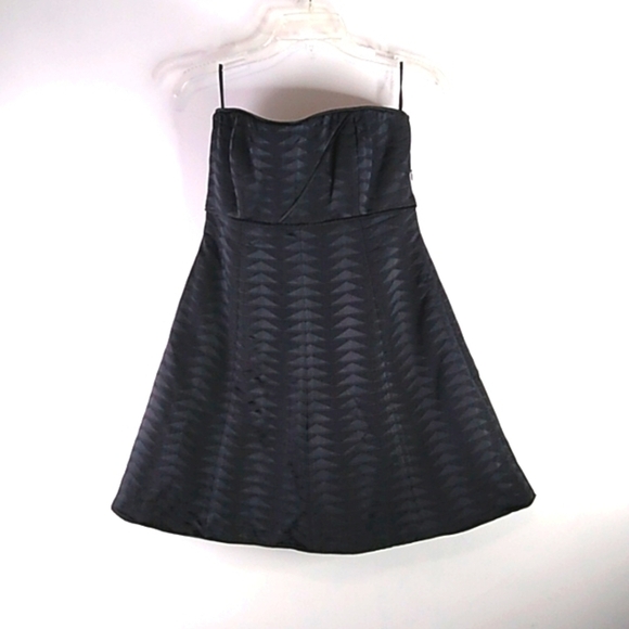 Giorgio Armani - Black Silk Strapless Coctail Dress - Size 8 (Eu 40) - Picture 1 of 10